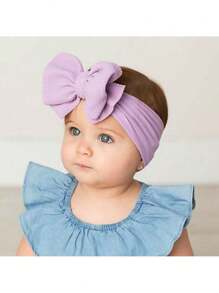 12 Pcs Baby Headbands For Girls Baby Bow Headbands Wide Nylon Headbands New Material Waffle Fabric Hair Bows 4.5 Inch, One Size Fits All Headbands For Babies Toddlers Kids