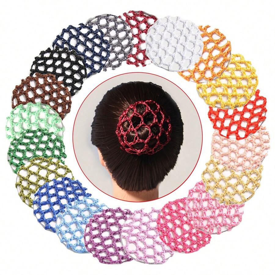 New Style Diamond-Free Braided Hairnet For Flight Attendants, Nurses, Dancers And Other Professionals, Hair Bun Covering Accessory,Hair Accessories