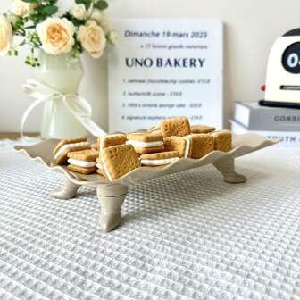 1 件复古彩色塑料开胃菜甜点托盘适用于派对婚礼婴儿送礼会和家居装饰纸杯蛋糕架展示甜点盘用于派对装饰蛋糕架蛋糕装饰纸杯蛋糕架蛋糕装饰蛋糕托婚礼装饰婚礼派对用品婚礼装饰婚礼配件婚礼蛋糕架