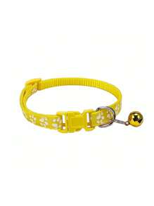 Collares reflejantes para mascotas (gatos y perros) con lazo ajustable en forma de campana, correa universal