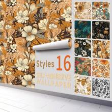 1 cuộn (300 cm * 45 cm) Phong Cách Bắc Âu Liền Mạch Nối Nhà Bếp Phòng Khách Giấy Dán Tường Tự Dính, Chống Thấm Nước Và Chống Ẩm Hình Nền Cây Nhựa Pvc Mờ Dán Tường, Nhà Bếp, Vật Dụng Nhà Bếp, Thực Phẩm, Nấu Ăn, Cắm Trại, Kỳ Nghỉ, Bãi Biển, Trang Trí Phòng, Người tổ chức, Tiệc tùng, Du lịch. - Một kích thước phù hợp với tất cả - Xem 9