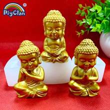 3D Buddha Candle & Incense Silicone Mold, Aromatherapy Solid Fragrance Stones And Resin Ornaments Mold