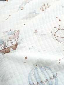 1pc Newborn Soft Swaddling Blanket Windproof Baby Wrap For Outdoor Use Love Valentine