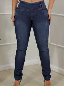 Women Jeans - Blue - View 5