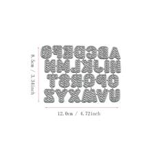 Molde de Corte de Metal Faça Você Mesmo Scrapbook Quatro Estações Decoração Cartão de Saudação 3D 26 Letras Maiúsculas e Minúsculas Criativas 0-9 Modelo de Número 2024 Novo