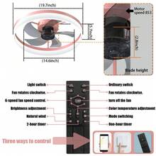 Ceiling Fans With Lights Dimmable LED Embedded Installation Of Thin Modern Ceiling Fans(Pink)