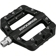 ROCKBROS MTB Pedals Lightweight Nylon Fiber Anti-Slip Bicycle Platform Pedals For Mountain Bike BMX 9/16 Durable Cycling Pedals