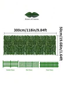 1pc Plastic Artificial Ivy Boxwood Fence With Moss And Grass, Green Fence With Faux Leaves For Garden Party Decoration (Can Be Joined), Valentine Day, Gift Gifts Birthday Graduation,Garden Decor,Outdoor Plant,Gardening,Fake Flowers