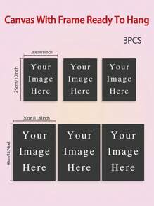 A Custom Three-Panel Canvas Print, Featuring Your Own Photo. A Personalized Three-Panel Photo Wall Artwork, Perfect As A Gift For Friends, Weddings, Or Family. Framed, Hangable, And Reusable.,Home Decor Living Room, Birthday Gift - Multicolor - View 3