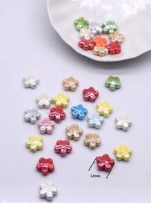 10Pcs A Bag Ceramic Beads Heat Flower Shells Starfish Elephant Shape For Jewelry Making DIY Accessories Valentines