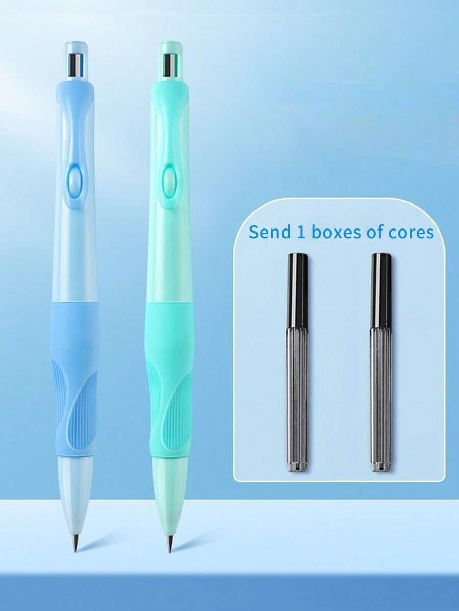 1pc Automatic Pencil, Corrective Handwriting Posture Training Pencil For Students - Multicolor - View 1