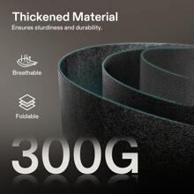 VIVOSUN 5-Pack Grow Bags, 300g Thickened Non-Woven Fabric Heavy Duty Garden Planting Pots With Handles, For Vegetables, Flowers And Fruits, Indoor Outdoor Growing, Black