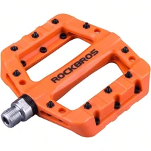 ROCKBROS MTB Pedals Lightweight Nylon Fiber Anti-Slip Bicycle Platform Pedals For Mountain Bike BMX 9/16 Durable Cycling Pedals