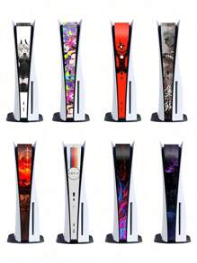 1pc PS5 Console Sticker PVC Protective Skin, Scratch-Resistant PlayStation 5 Console Sticker For Center Control, Cartoon Game Character Decals For Decorative Trim, Compatible With Disc Drive And Digital Version - PS5 Stickers - View 11