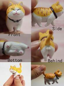 3/6/9/18PCS Cute Miniature Cats Landscape Lovely Cats Figurines Fairy Home Garden Animals Kitten Adorable Cupcake Christmas Birthday Gift For Home Garden Decor Ornament Supplies(Random),Cat,Miniature,Fairy