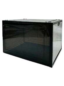 4 Piezas De Cajas Transparentes De Zapatos Cajas De Zapatillas Cajas De Almacenamiento De Zapatos Exhibición De Zapatos Cajas Para Zapatos Zapatero Apilable Pliegue - Blanco - Ver 4