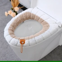 马桶座和浴缸贴纸 浴室装饰 - 米色 - 查看 3