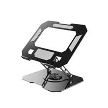 Suporte de Metal Ajustável Para Notebook 10 Ate 17" Giratória de 360°  N263 - Preto - Visão 6