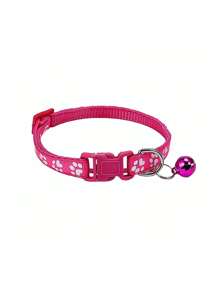 Collares reflejantes para mascotas (gatos y perros) con lazo ajustable en forma de campana, correa universal