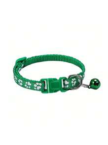 Collares reflejantes para mascotas (gatos y perros) con lazo ajustable en forma de campana, correa universal