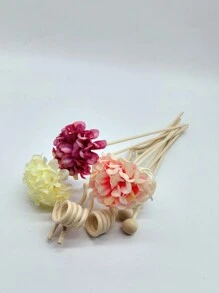 10 piezas Bolas de ratán con aroma de hortensias rosas, decoración de habitación con varillas de ratán