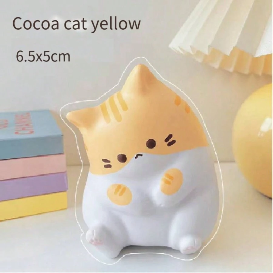 Phim hoạt hình PU Coco Cat phục hồi chậm, giải nén, chữa lành và giải phóng Búp bê nhỏ trang trí văn phòng Quà tặng sáng tạo Coco Cat Pinch Music 1pc - Đồ chơi giải nén - Xem 1