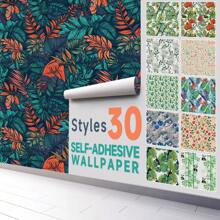 1 cuộn (300 cm * 45 cm) Phong Cách Bắc Âu Liền Mạch Nối Nhà Bếp Phòng Khách Giấy Dán Tường Tự Dính, Chống Thấm Nước Và Chống Ẩm Hình Nền Cây Nhựa Pvc Mờ Dán Tường, Nhà Bếp, Vật Dụng Nhà Bếp, Thực Phẩm, Nấu Ăn, Cắm Trại, Kỳ Nghỉ, Bãi Biển, Trang Trí Phòng, Người tổ chức, Tiệc tùng, Du lịch. - Một kích thước phù hợp với tất cả - Xem 8