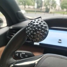 1pc Car Steering Wheel Booster Adjustable Steering Universal Booster Ball To Relieve Your Driving Pressure - Black - View 3