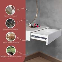 Dressing Room And Hanging Vanity With Multifunctional Drawer Slide For Beauty Salon Hairdresser 1 Unit - 白色 - 查看 5