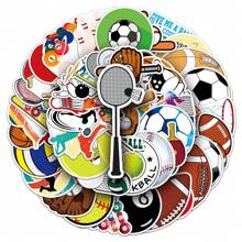 50 piezas Pegatinas de Pelotas Deportivas Mixtas, Pegatinas de Vinilo para Portátil, Botella de Agua, Guitarra, Bicicleta, Coche, Motocicleta, Parachoques, Equipaje, Monopatín, Grafiti, El Mejor Regalo para Hombres, Mujeres. - Multicolor - Ver 7