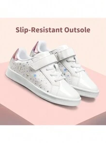 Girls Sneakers Toddler Little Kids Tennis School Walking Shoes Lightweight Comfortable - 白色 - 查看 1