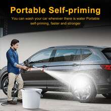 Wireless Pressure Washing Machine Gun, Portable High-Pressure Washer Gun-Powerful Cleaning Tool, 3.0 Ah Rechargeable Battery, 16.5 Ft Water Hose, High Pressure Washer Gun, High Efficiency Water Spray-Durable, Corrosion Resistant, Used In Cars, Fences, Floors, Patios Tools