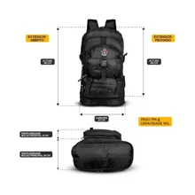 Men Functional Backpacks - 黑色 - 查看 6