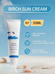 ROUND LAB Birch Juice Moisturizing Sunscreen (SPF50+ PA++++) | A Moisturizing Sunscreen, No White Cast, Strong UV Protection, Moist Essence Type, Ocean Friendly 50ml