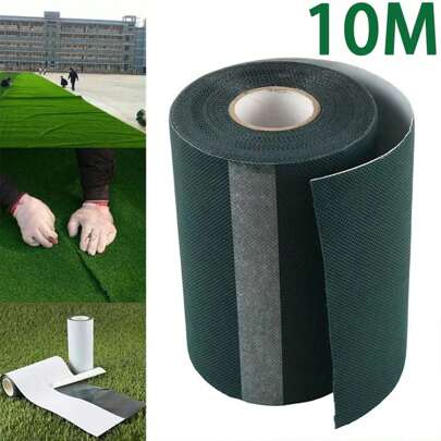 10M Artificial Grass Seam Tape For Lawn Glue-Free Garden Lawn Green Tape Synthetic Lawn Grass Carpet Fixed Connection Tape