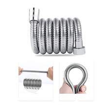 柔性软管 304不锈钢 全铜接口 可用于连接淋浴喷头、面盆水龙头软管 1.5M/2M长 任意弯曲 防爆 - 彩色 - 查看 3