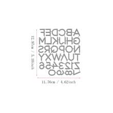 Molde de Corte de Metal Faça Você Mesmo Scrapbook Quatro Estações Decoração Cartão de Saudação 3D 26 Letras Maiúsculas e Minúsculas Criativas 0-9 Modelo de Número 2024 Novo