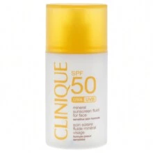 Broad Spectrum SPF 50 Mineral Sunscreen Fluid For Face By Clinique For Women - 1 Oz Sunscreen - לבן - ראה 2