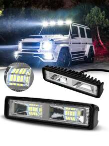 New Style 2/1pc Work Light 48W LED Spotlight Car Lights Super Bright 9-36V Headlights For Auto Motorcycle Truck Boat Tractor Trailer & Offroad - White - View 2