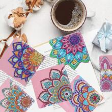 8Pcs Corner Bookmarks, Portable 5D DIY Diamond Art Page Bookmarks, Corner Books Marker Clip Book Lovers Gifts For Craft Women Girls Kids Beginner Reading Crafts Kit - A - 查看 8