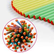 1 Bộ 12 Màu Sắc Ngẫu Nhiên Trục Bút Hình Trái Tim Có Gọt, Độ Cứng HB, Món Quà Hoàn Hảo Cho Ngày Trở Lại Trường Học - Nhiều màu - Xem 6