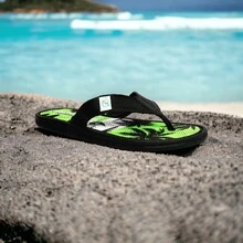 Men Flip Flops & Slides - 青檸色 - 查看 5