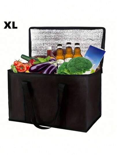 Waterproof Insulated Lunch Bag, Foldable Ice Pack, Portable Food Warmer Bag, Suitable For Picnic, Christmas Party, Christmas Gifts And Decorations, S Size