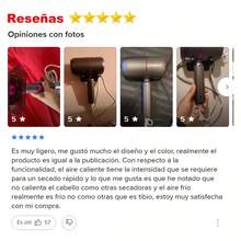 Secador de pelo iónico, secador de pelo profesional de 1800 vatios, tecnología de iones negativos, 3 ajustes de calor/2 velocidades/enfriamiento, incluye 1 difusor de viento pegajoso, adecuado para salones de belleza en casa, viajes, señoras y niños. - Tipo de Enchufe A USA (110-127V) - Ver 4