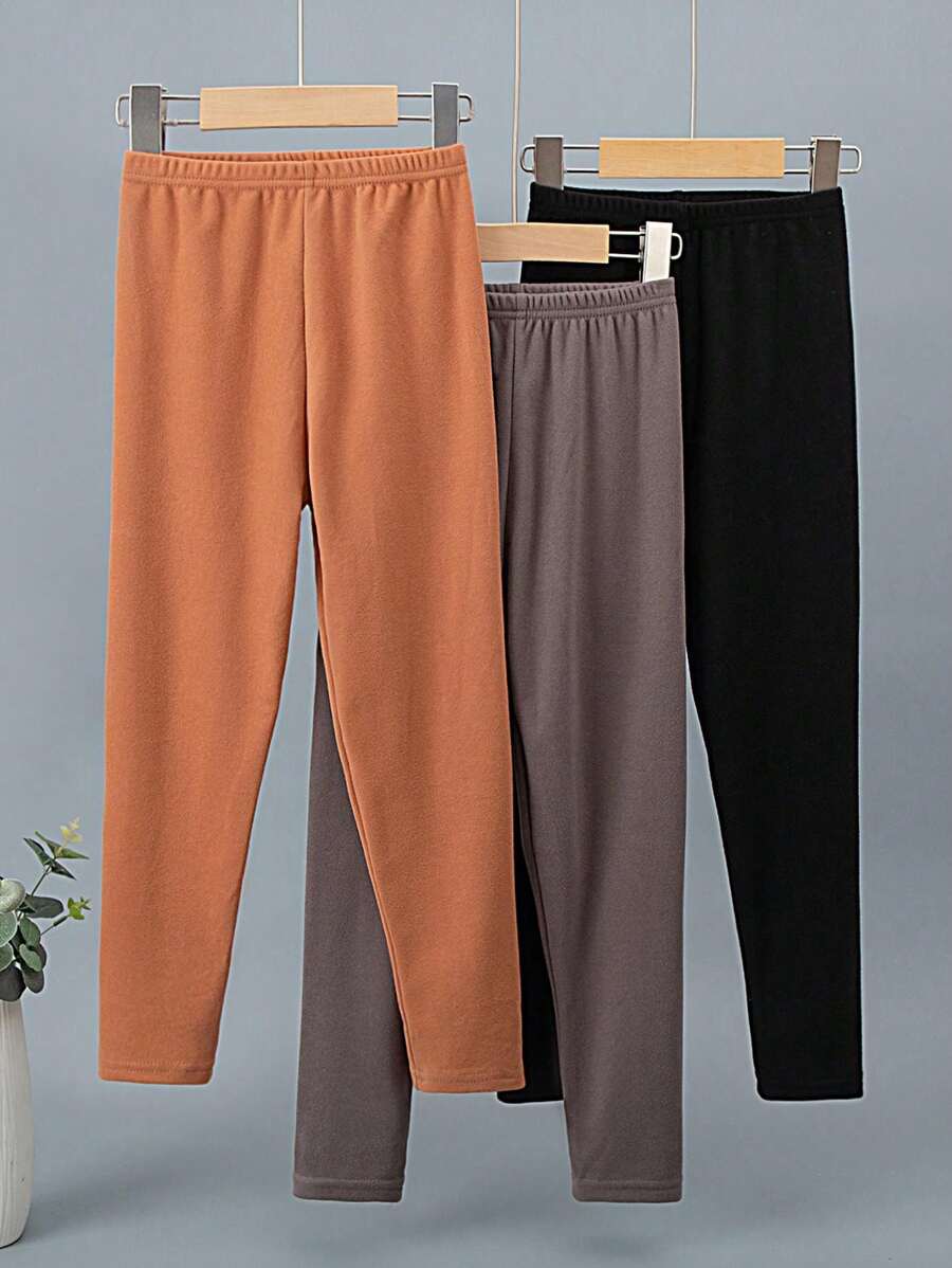 Set Of 3 Young Boys' Thermal Underwear Bottoms For Autumn/Winter