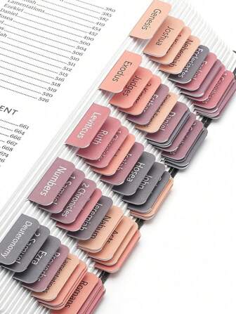 75个标签，圣经标签，波西米亚主题粘性索引标签，防水圣经标签，男女圣经学习用，圣经书签标签，粘性标签。圣经标签，圣经学习用（5张/套），学校用品，返校