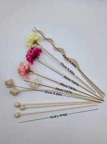 10 piezas Bolas de ratán con aroma de hortensias rosas, decoración de habitación con varillas de ratán