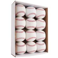 Forcebucket Baseball Official Size Practice Training Baseballs 12 Ball Pack Blank Baseball Sports Youth For League Play, Pitching, Batting, Fielding, Autograph, Gifts(One Dozen)