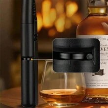 1300℃ Jet Flame Gas Lighter 360 Degree Inverted Turbo Torch Lighter Refillable Butane Kitchen BBQ Ignition Gun Windproof Lighter Black No Butane Gas Plastic Material - Green - View 5