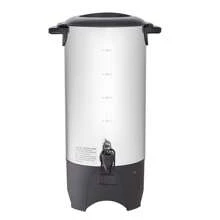 Commercial Coffee Urn 50Cups/7.5qt Large Coffee Dispenser Stainless Steel 1000W Electric Coffee Maker Urn For Quick Brewing Hot Water Urn With Detachable Power Cord For Easy Cleaning